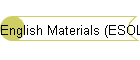 English Materials (ESOL)