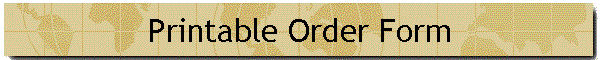 Printable Order Form